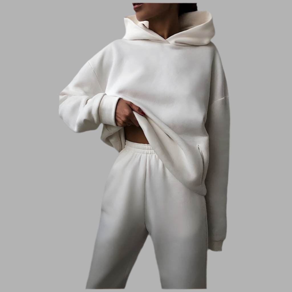 Tweedelige set met hoodie en broek