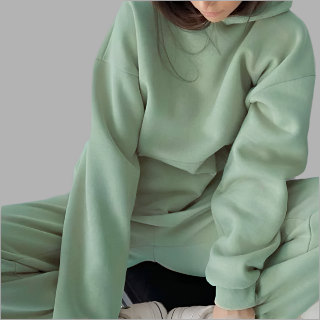 Tweedelige set met hoodie en broek