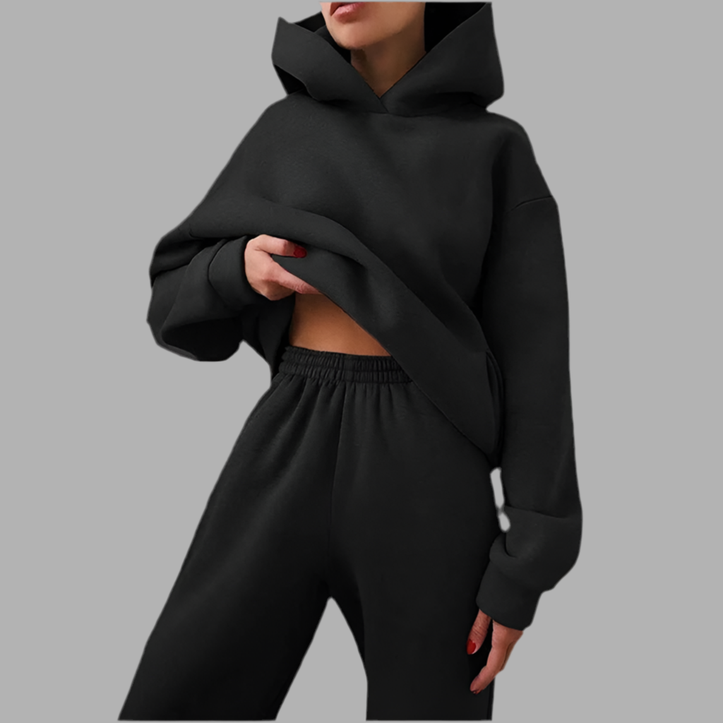 Tweedelige set met hoodie en broek