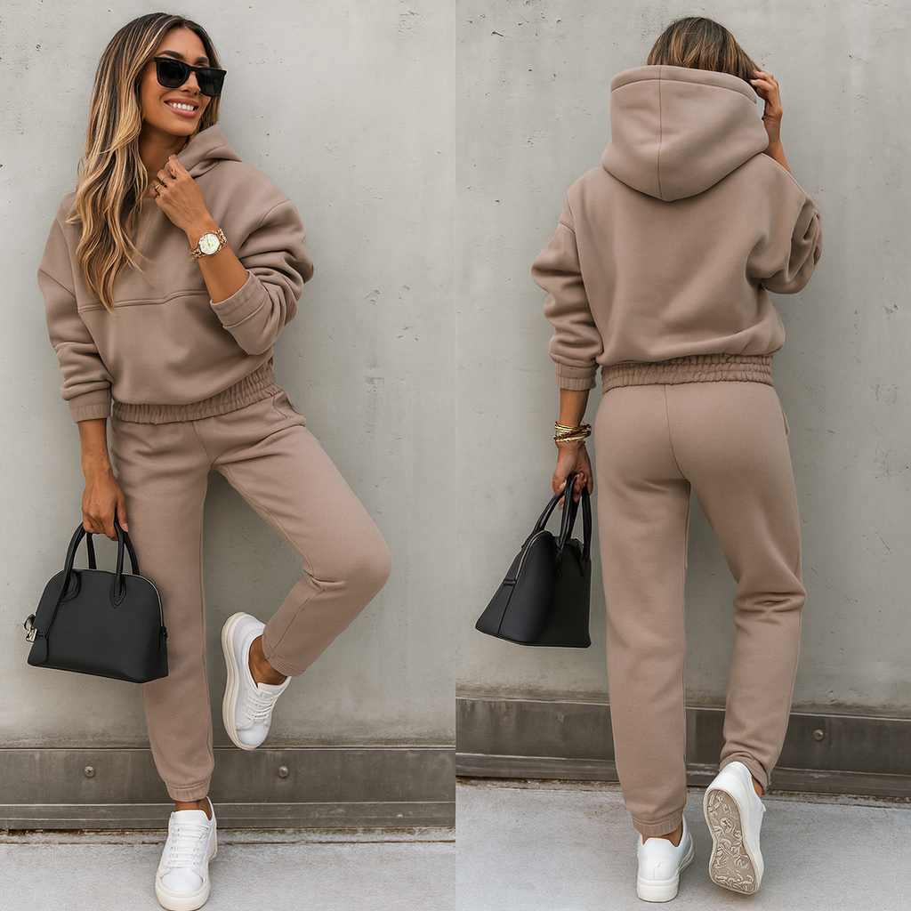 Dames trainingspak met hoodie en joggingbroek