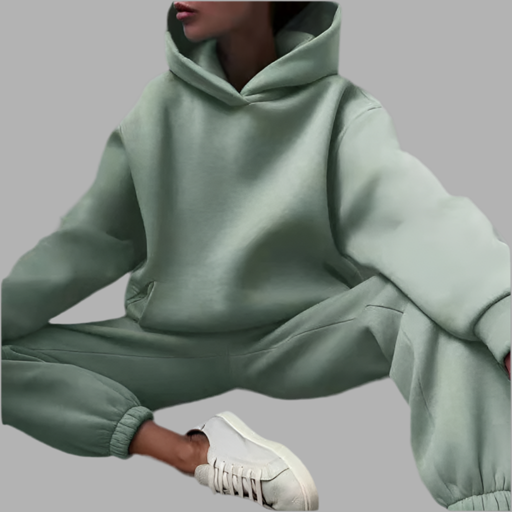 Tweedelige set met hoodie en broek