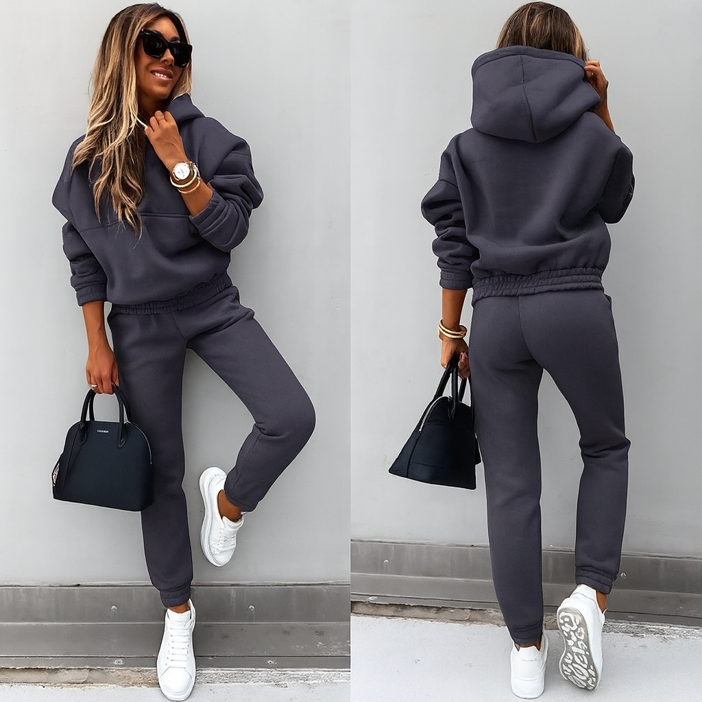 Dames trainingspak met hoodie en joggingbroek