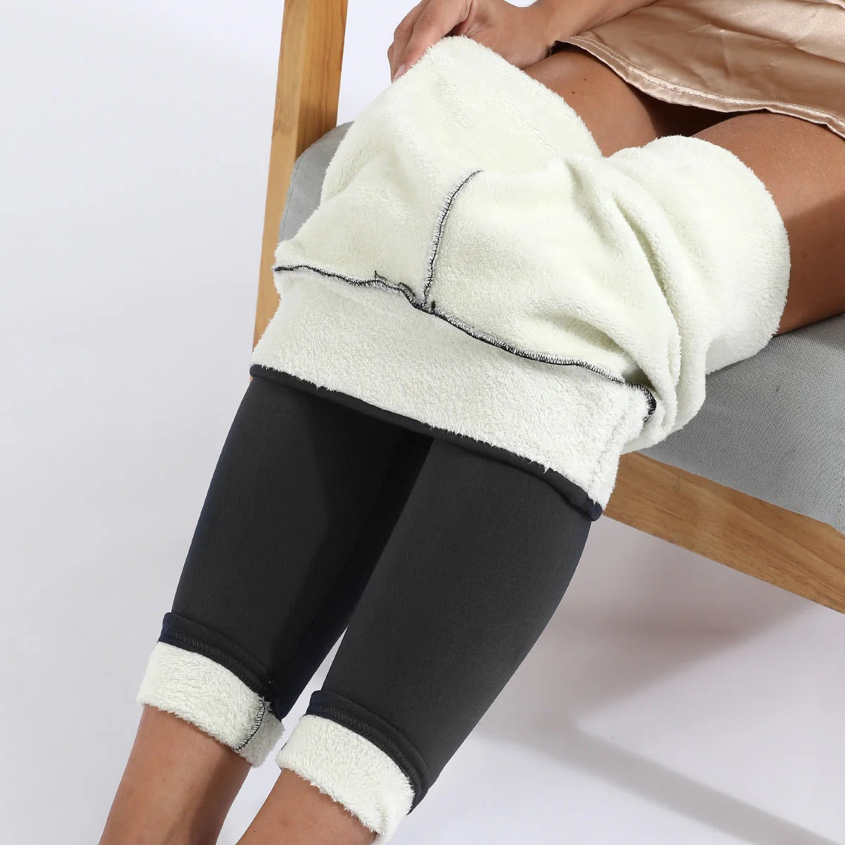 Dameslegging met elastische tailleband en voering