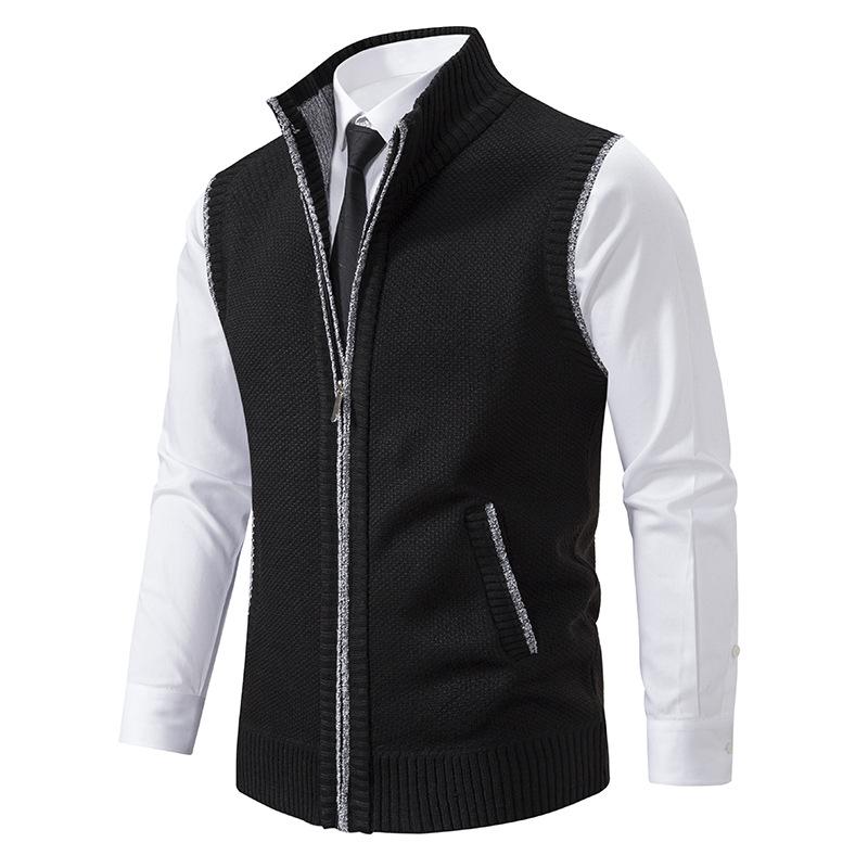 Heren bodywarmer met ritssluiting en opstaande kraag