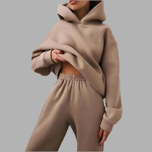 Tweedelige set met hoodie en broek