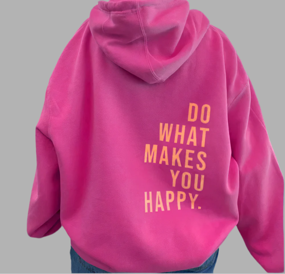 Hoodie met capuchon en tekstprint