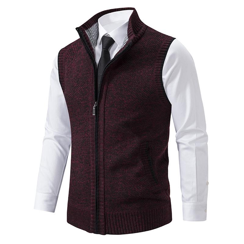 Heren bodywarmer met ritssluiting en opstaande kraag