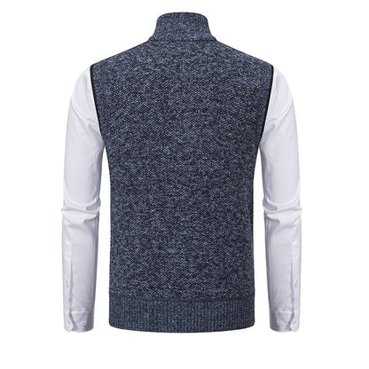 Heren bodywarmer met ritssluiting en opstaande kraag
